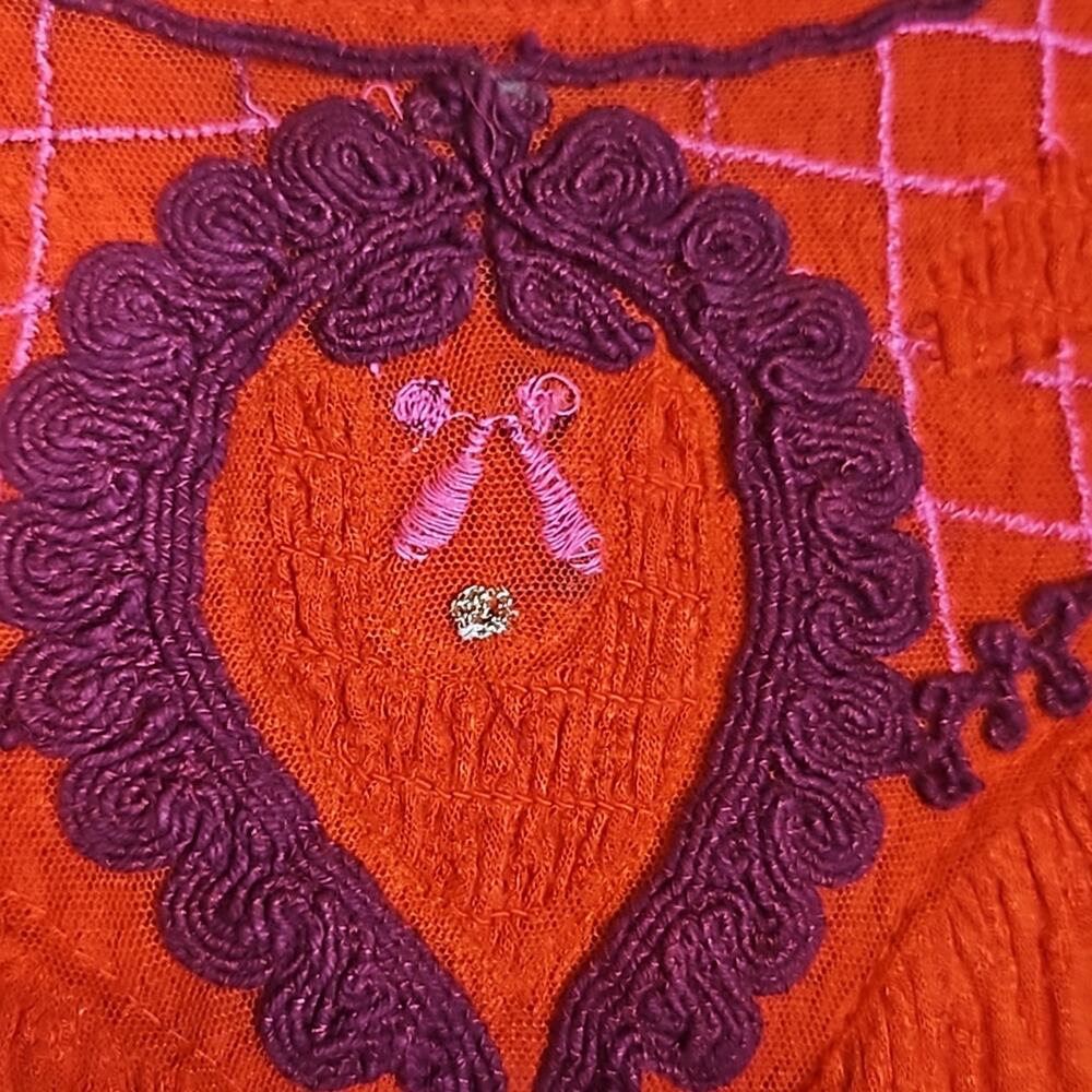 Free People Red Begonia Embroidered Top - Picture 4 of 9
